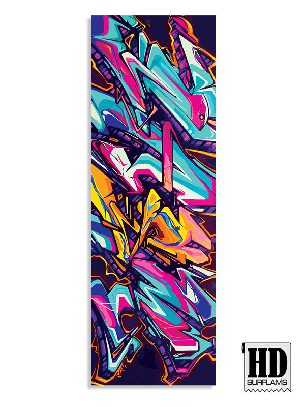 EROKISM INLAY ART PRINTED LAMINA SPECIAL FIBERCLOTH FOR SURFBOARD GLASS-IN POLY-RESIN