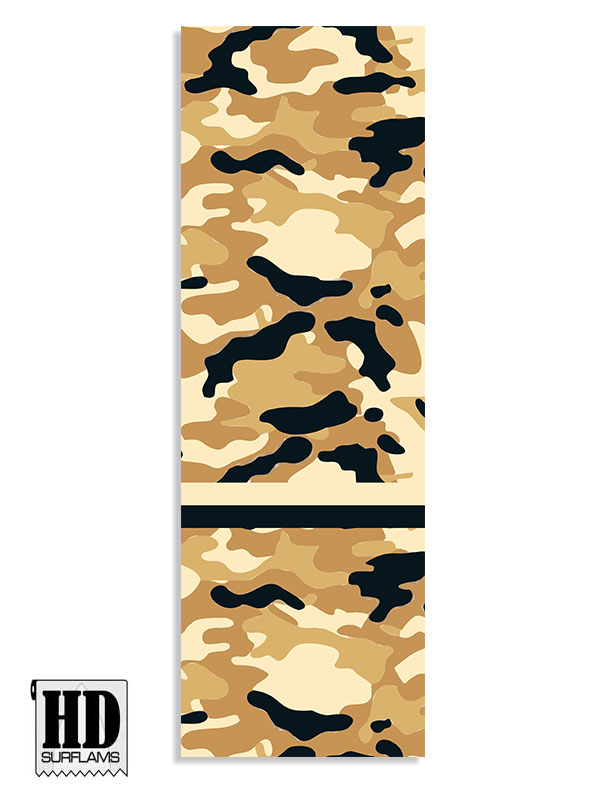 DESERT CAMO INLAY ART PRINTED LAMINA SPECIAL FIBERCLOTH FOR SURFBOARD GLASS-IN POLY-RESIN