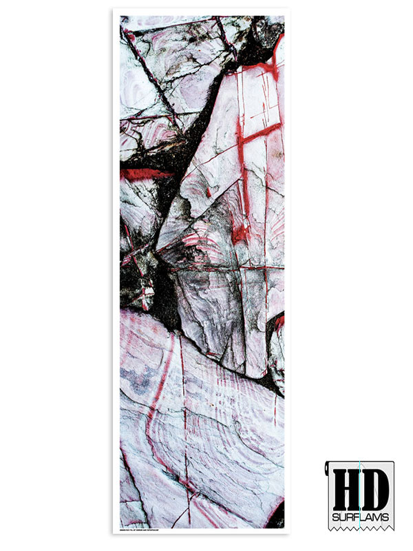 RED MARVEL SURFBOARD INLAY POLYESTER & EPOXY RESINS