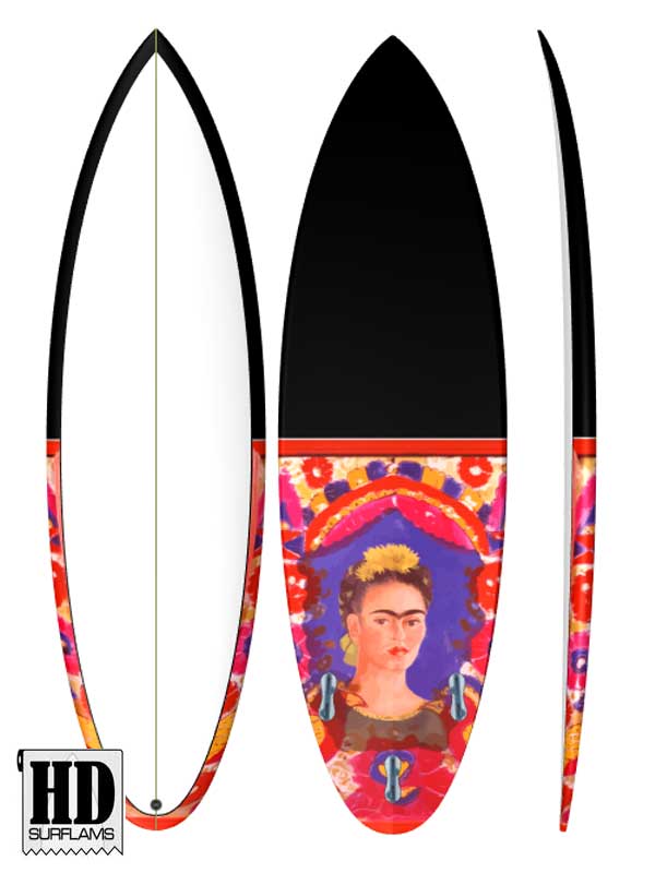 FRIDA SURFBOARD INLAY POLYESTER & EPOXY RESINS