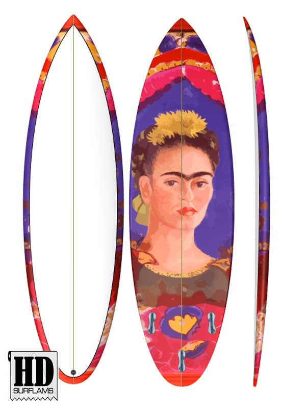 FRIDA SURFBOARD INLAY POLYESTER & EPOXY RESINS