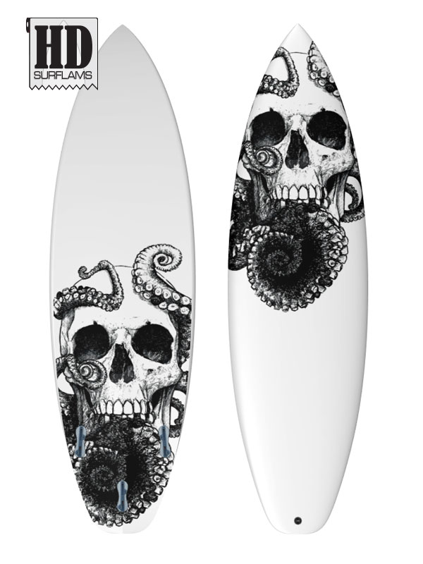 BACK TO MY ROOTS INLAY ART PRINTED LAMINA SPECIAL FIBERCLOTH FOR SURFBOARD GLASS-IN POLY-RESIN