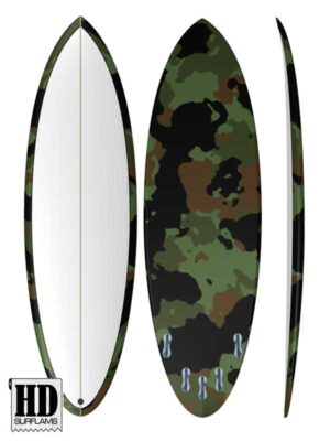 CAMO 21 INLAY PRINTED LAMINA ART FOR SURFBOARD POLY-RESINS