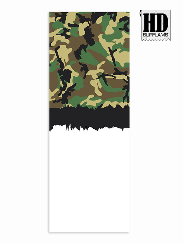 HALFCAMO GREEN INLAY ART PRINTED LAMINA SPECIAL FIBERCLOTH FOR SURFBOARD GLASS-IN POLY-RESIN - Image 2