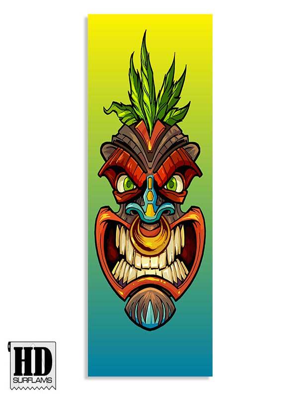 ISLANDER 4 INLAY ART PRINTED LAMINA SPECIAL FIBERCLOTH FOR SURFBOARD GLASS-IN POLY-RESIN - Image 2