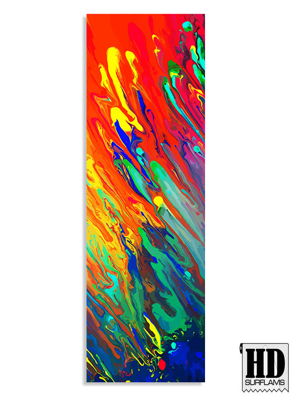 OIL ON CANVAS INLAY ART PRINTED LAMINA SPECIAL FIBERCLOTH FOR SURFBOARD GLASS-IN POLY-RESIN - Image 2