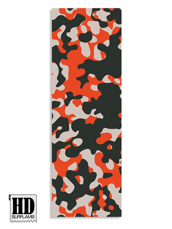 REDLAND CAMO INLAY ART PRINTED LAMINA SPECIAL FIBERCLOTH FOR SURFBOARD GLASS-IN POLY-RESIN - Image 2