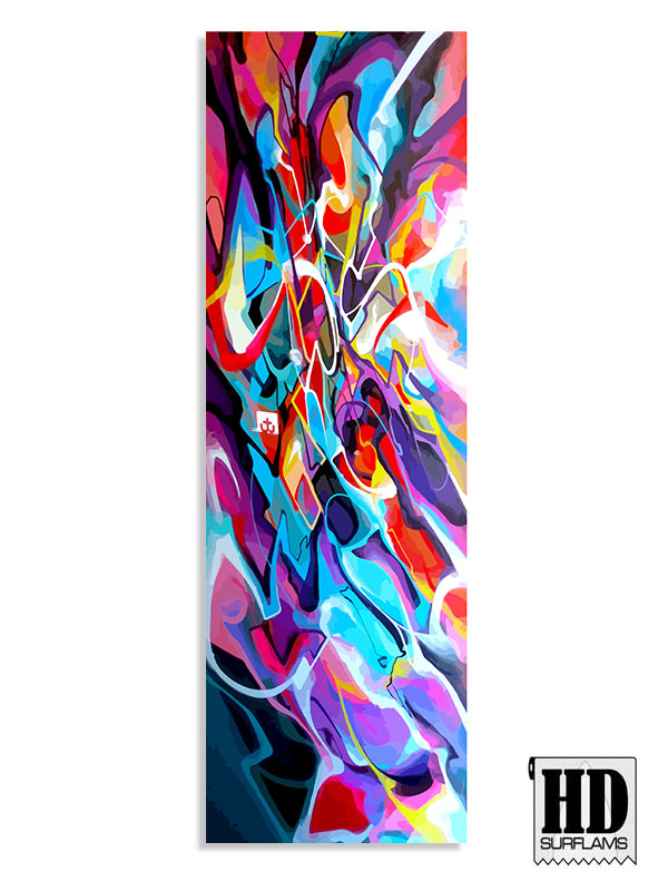 VERNIER STATION INLAY ART PRINTED LAMINA SPECIAL FIBERCLOTH FOR SURFBOARD GLASS-IN POLY-RESIN - Image 2