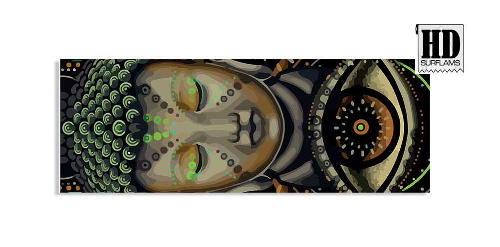 BUDA INLAY ART PRINTED LAMINA CLOTH FOR SURFBOARD POLY-RESINS - Image 3