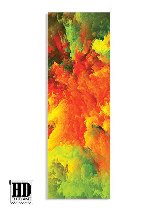 PC ORANGE INLAY ART PRINTED LAMINA SPECIAL FIBERCLOTH FOR SURFBOARD GLASS-IN POLY-RESIN - Image 2