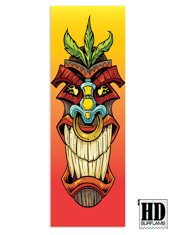 ISLANDER 1 INLAY ART PRINTED LAMINA SPECIAL FIBERCLOTH FOR SURFBOARD GLASS-IN POLY-RESIN