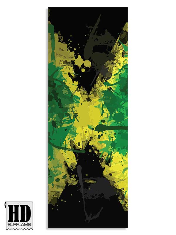 JAMAICA FLAG INLAY PRINTED LAMINA ART FOR SURFBOARD POLY-RESINS - Image 2