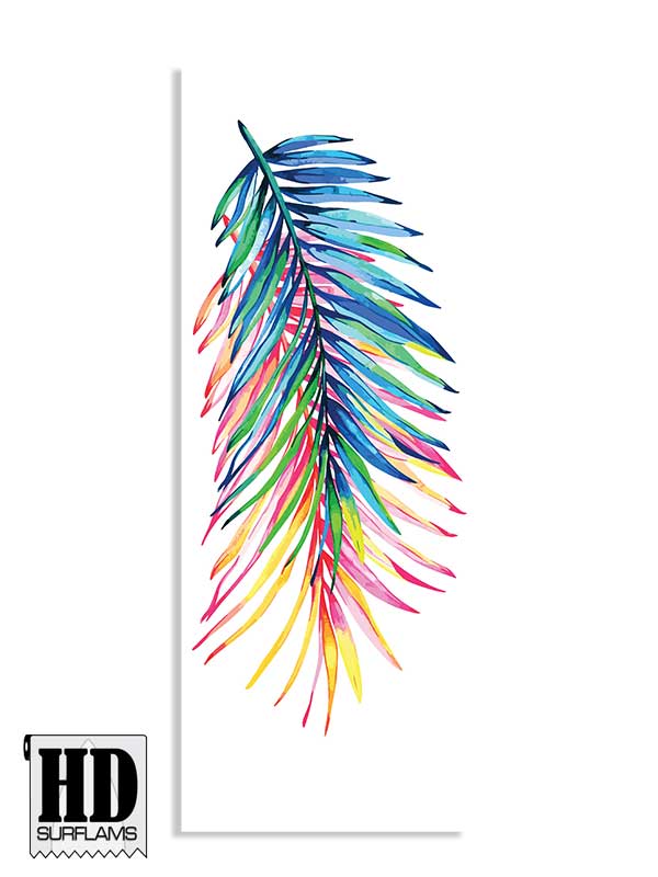 COLOR PALMS INLAY ART PRINTED LAMINA SPECIAL FIBERCLOTH FOR SURFBOARD GLASS-IN POLY-RESIN - Image 2